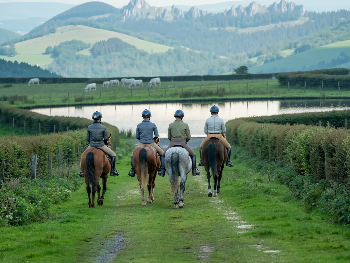 Balade à cheval en Isère, autour de Sermérieu