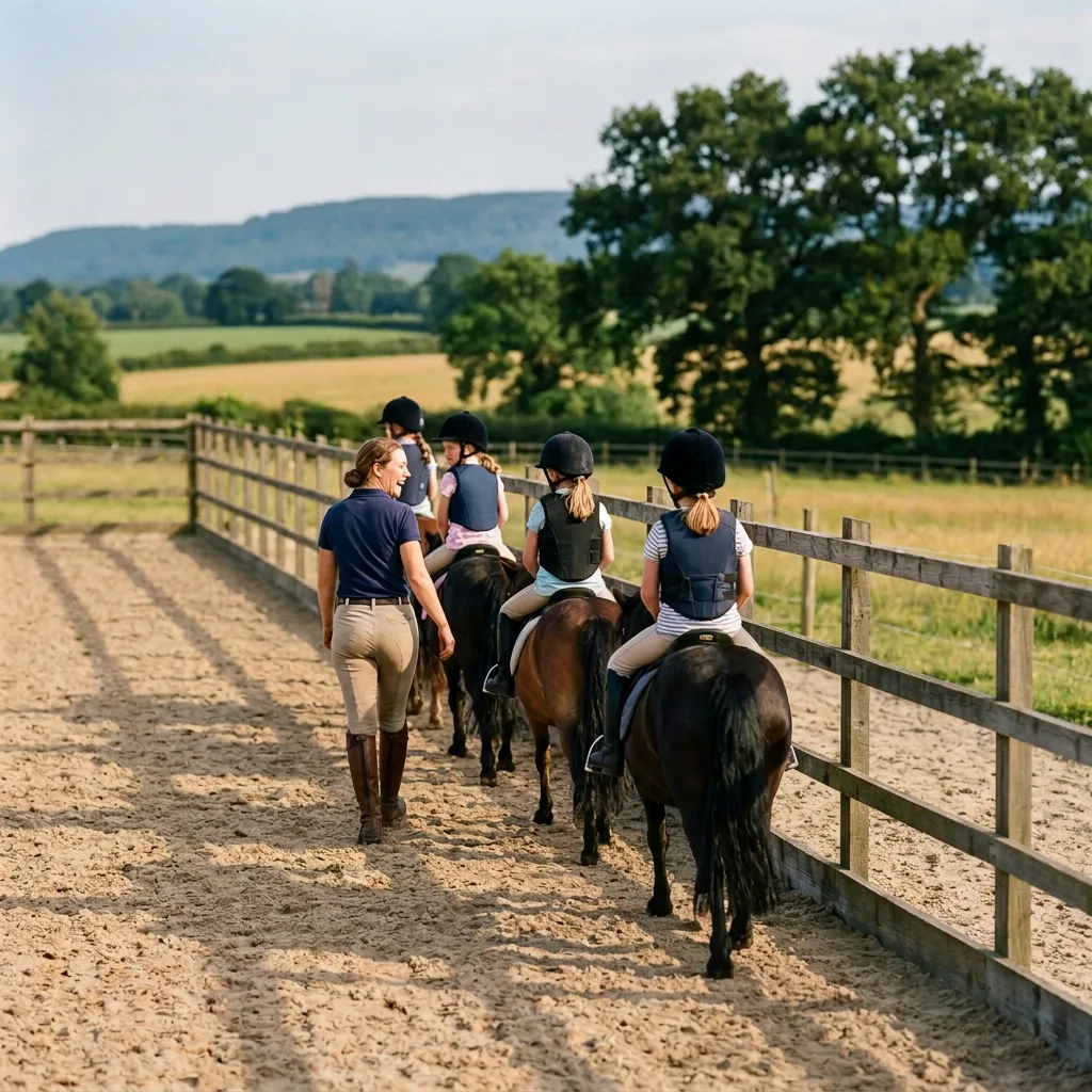 Cours de poney à Sermérieu, Isère
